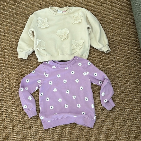 Girls sweatshirts, Zara, Cat & Jack size 5-6T - Picture 1 of 5